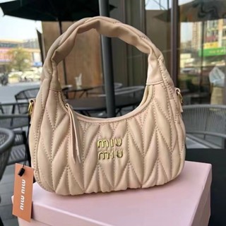 2023 Nova Bolsa MIU Com Nuvem Pregueada Coreana De Moda Pequena