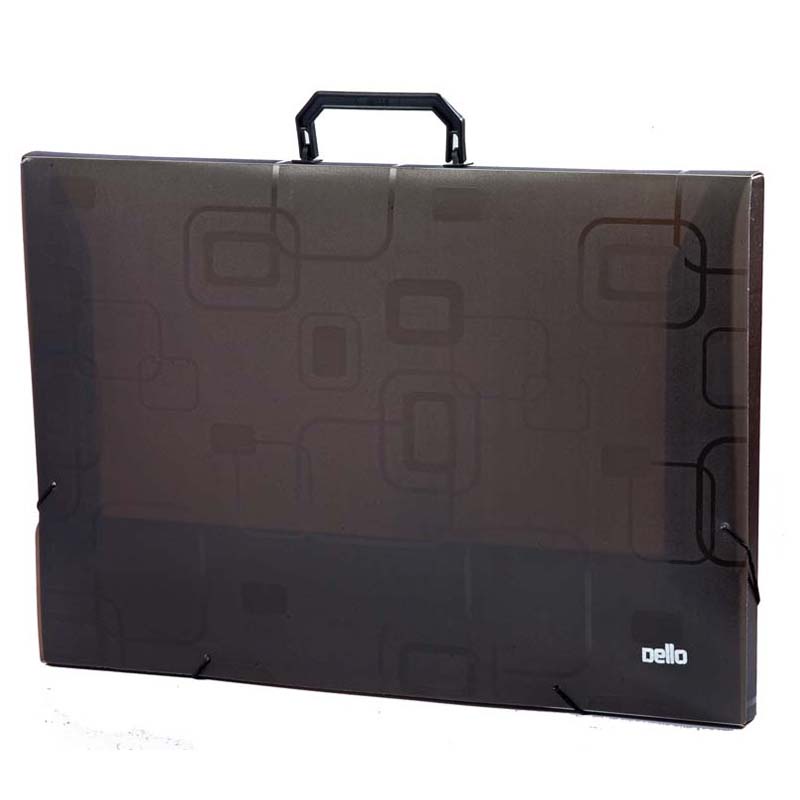 Maleta com alça Dellofine A3 fumê 2151.I Dello