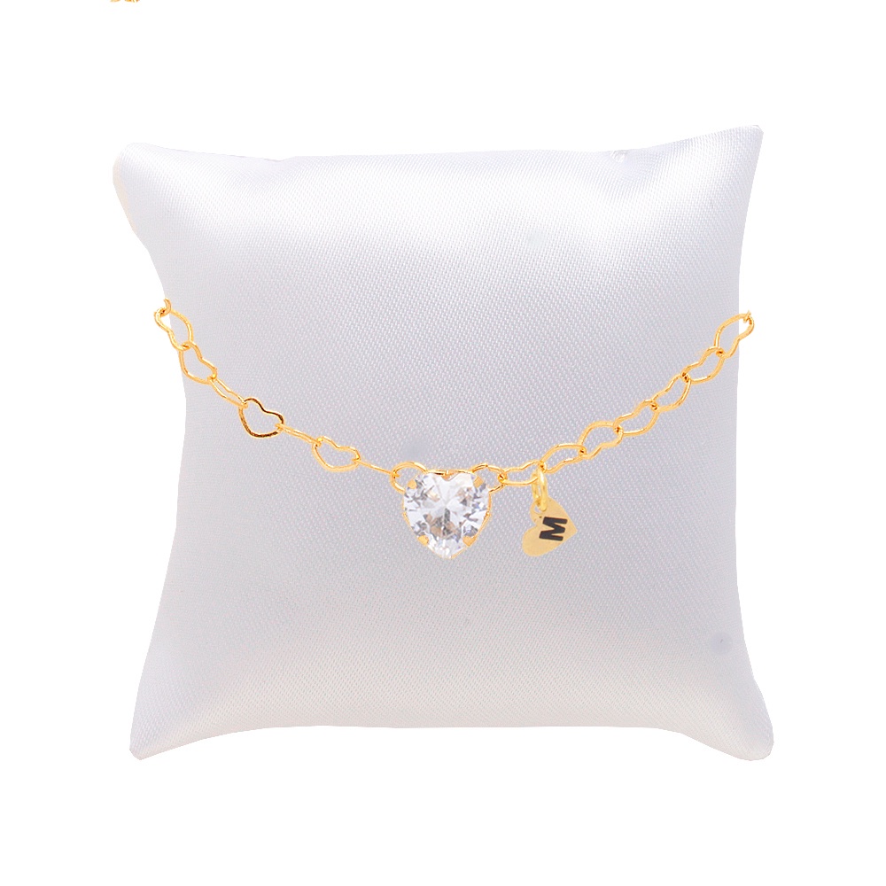 5 Pulseira Madrinha Cristal Folheada Ouro Almofada,Inicial em Oferta na Shopee