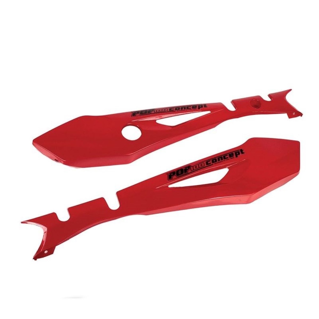 Kit Carenagem Lateral Pro Tork Para Moto Pop 100 2007 2008 2009 2010