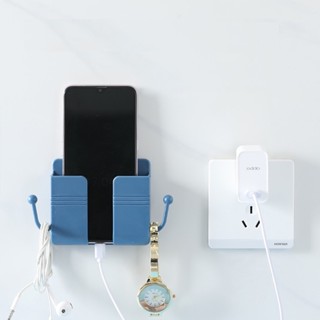 Suporte Organizador Parede Adesivo Multiuso Com 2 Ganchos Chaves Para Celular Controle Remoto