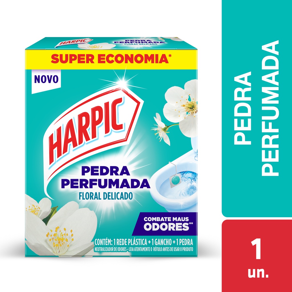 Detergente Sanitário Harpic Pedra Fresh Aromo Cloro Unidade - Home & Living