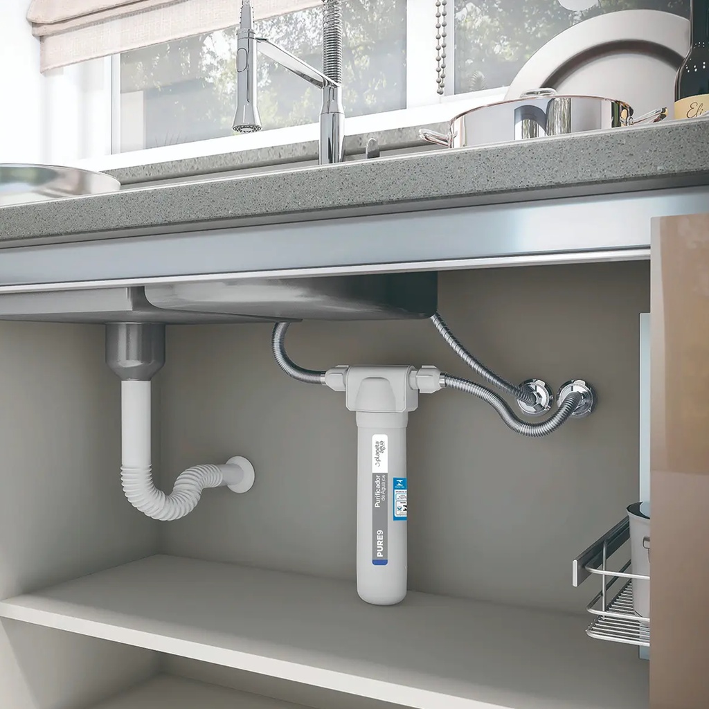 Filtro Purificador Para Instalar Embaixo Da Pia Rosca 1/2 em Oferta na Shopee
