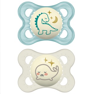 Chupeta original night mam - brilha no escuro - 0-6 meses - embalagem dupla