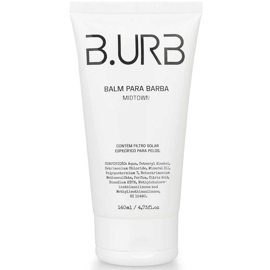 Balm Para Barba Midtown com Filtro Solar - Café e Baunilha 140mL Barba Urbana B.URB