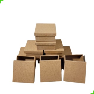 20 caixinha de presente mdf cru lisa Casamento Lembrancinha 15x15x5 em Oferta na Shopee