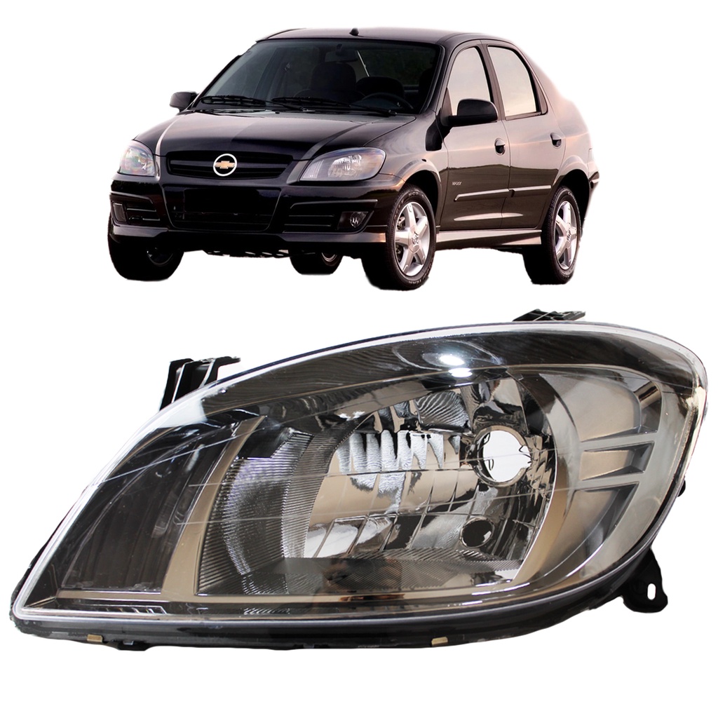 Farol Prisma 2007 08 09 10 11 12 13 14 15 16 Dark Chrome LE