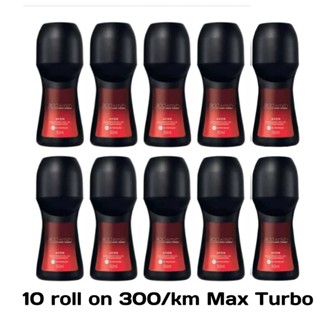 Kit 10 Roll On Desodorantes Avon 300Km/h Max Turbo