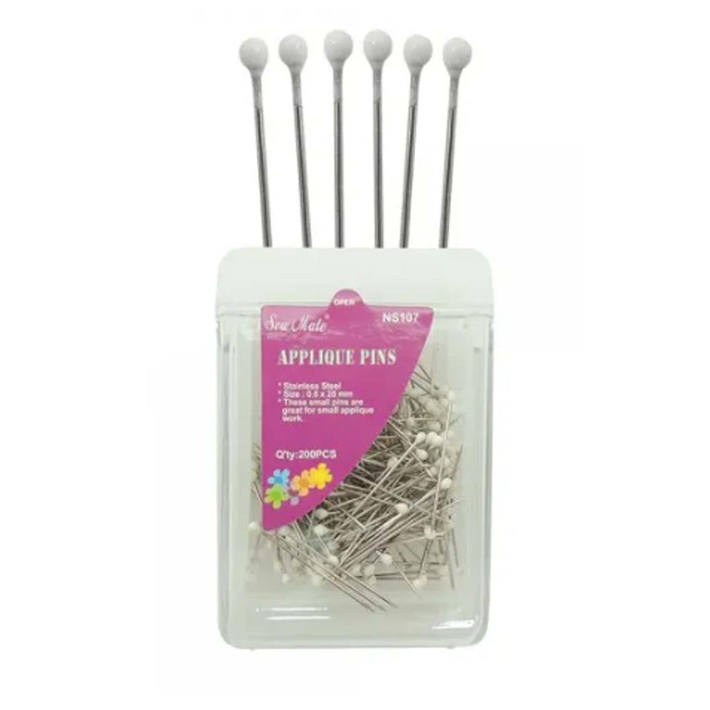 200 Alfinetes Aco Inoxidavel 28mm Apliques Costura Patchwork