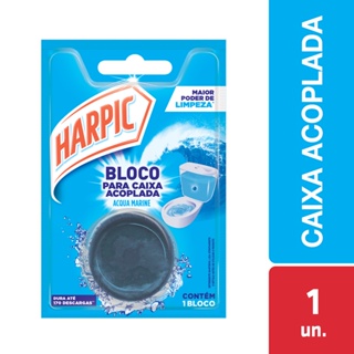 Detergente Sanitario Bloco Aroma Acqua Marine Harpic 50G em Oferta na Shopee