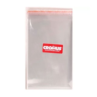 Saco adesivado transparente c/ 100 cristal 15X20X3 Cromus