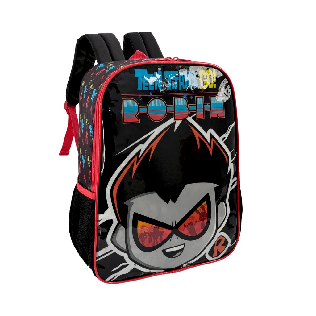 MOCHILA COSTAS ESCOLAR INFANTIL MENINOS TEEN TITANS GO!