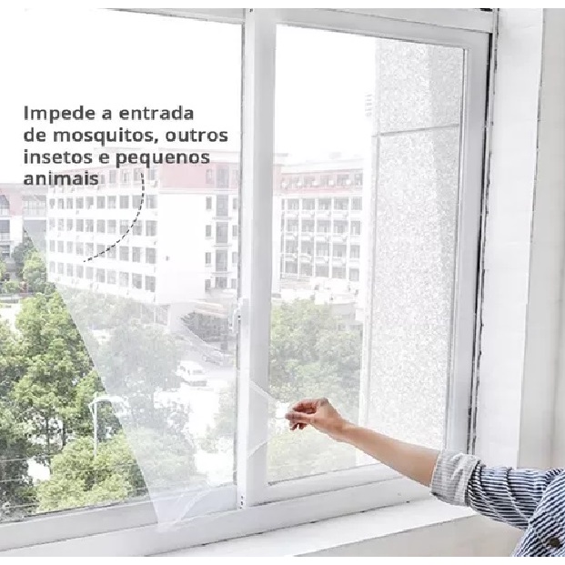 Tela Mosquiteiras Poliester Mosqueteiro Anti inseto Ajustavel