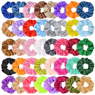 Xuxinha De Cabelo Infantil Feminina Cetim Scrunchie Liguinha De Cabelo Elastico Tiara Elástica Acessórios Para Cabelo 095