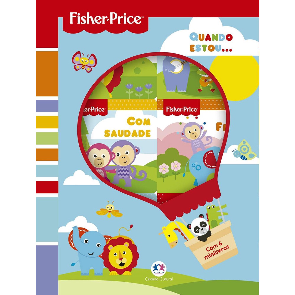 Box com 6 Mini Livros Fisher Price Quando Estou... - Ciranda Cultural - Books & Magazines