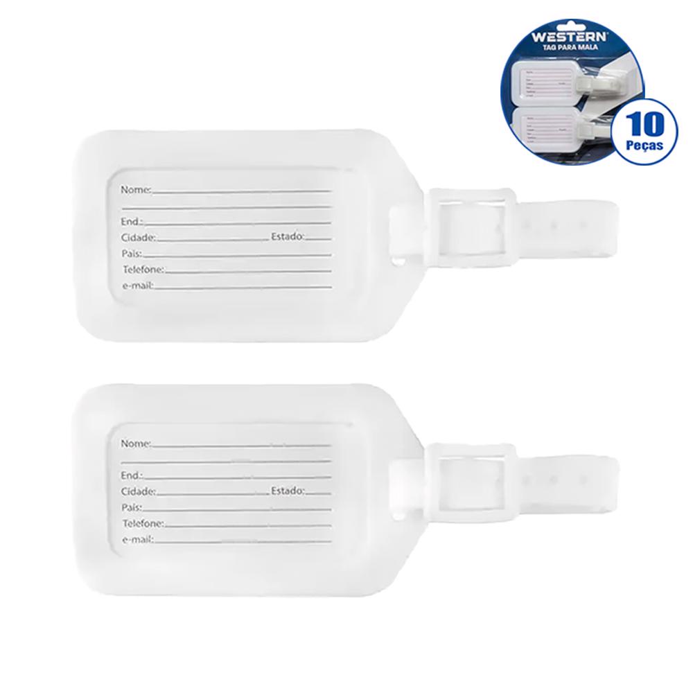 Tag Identificador para Mala com 10 Peças EM-2 Western em Oferta na Shopee
