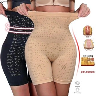 Plus Size Women Modelador De Corpo Cintura Alta Abdômen Barriga Controle Sem Costura Calcinha Pós-Parto