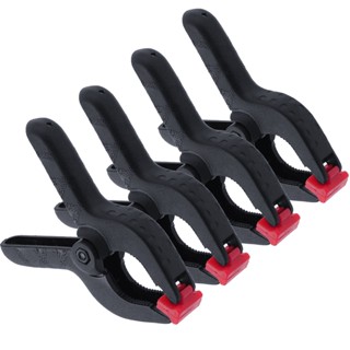 Kit 4 Grampo Multiuso 5 Pol De Pressão Marceneiro Nylon Fundo Fotográfico Reforçado