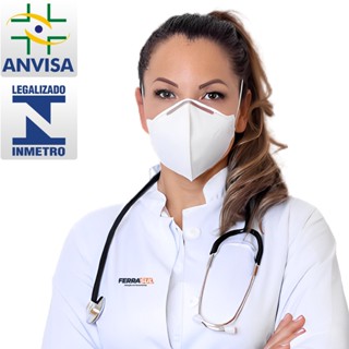 Kit 10 Máscaras Hospitalar Ksn Pff2 N95 Selo Anvisa Inmetro