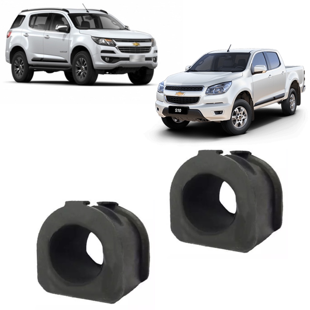Par Bucha Barra Estabilizadora Dianteira Chevrolet S-10 Trailblazer