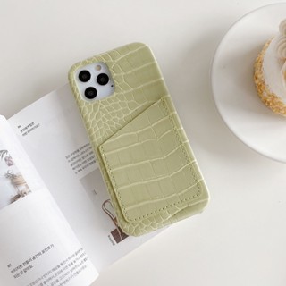 [i14] Adequado Para Capa iPhone , mini Cartão , De Couro , 11-13 Promax 14