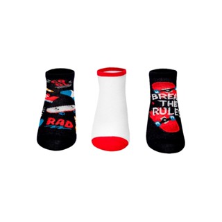 Kit com 3 Meias Infantil Cano Médio Puket 8263