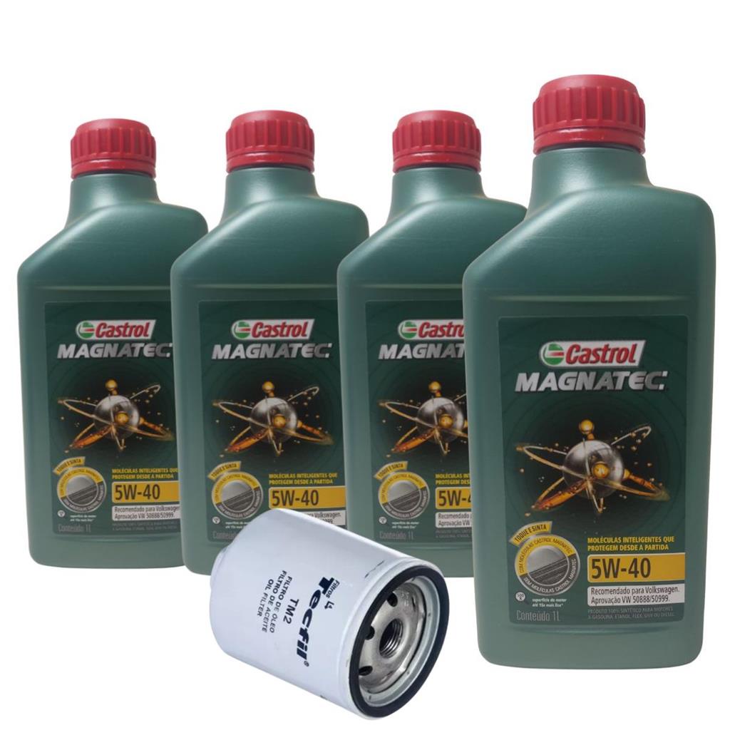 Kit Oleo Filtro Castrol Magnatec 5w40 508 509 Gol Fox Voyage