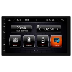 Multimídia Para Carro Prime 16 Vias Com 4 Canais 50 Watts Tela Full Touch 7" Com Bluetooth E FM