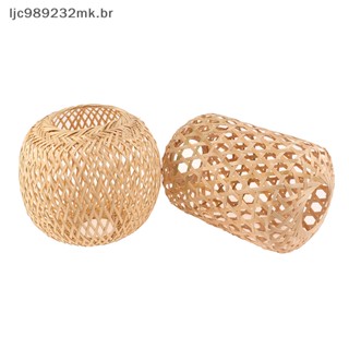 [MYBR] Sombra Lâmpada De Vime Rattan Tecido Teto [Bem]