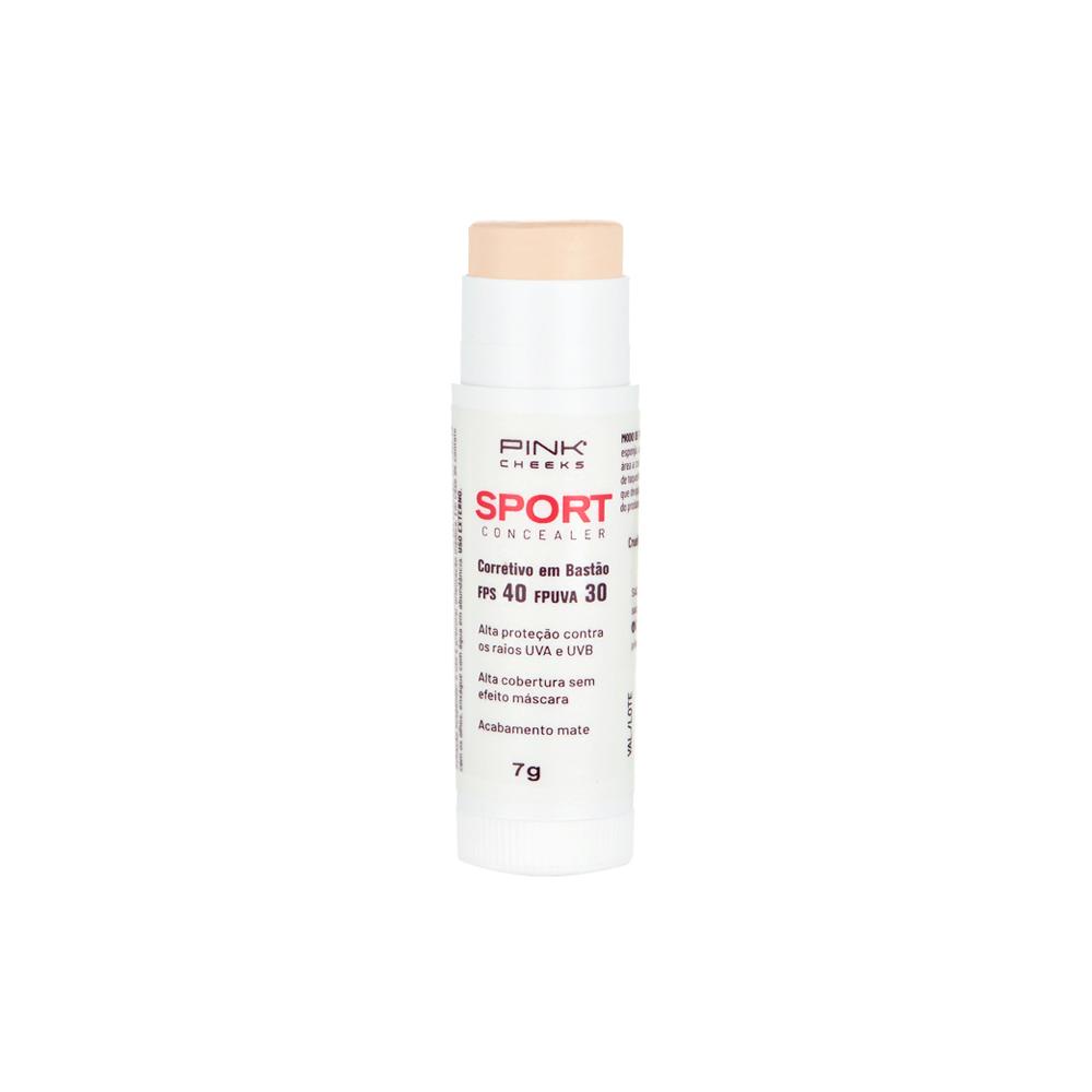 Pink Cheeks Sport Concealer FPS 40 FPUVA 30 C10 Corretivo em Bastão Cremoso com Protetor Solar B23 Natural 7g - Beauty