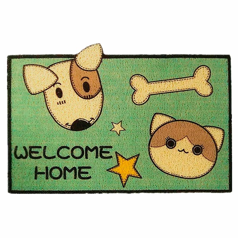 Tapete Capacho PVC Hudson Home Pets Colorido 60x40cm