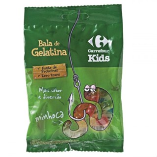 Bala de Gelatina Minhoca Sabor Sortido Carrefour Kids