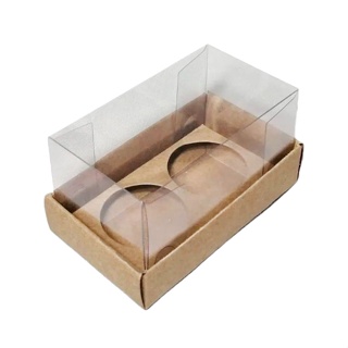 Caixa Base Brigadeiro - Kraft - 2 cavidades (8,5x5x4,5cm) - 10 unidades - Assk - Rizzo em Oferta na Shopee