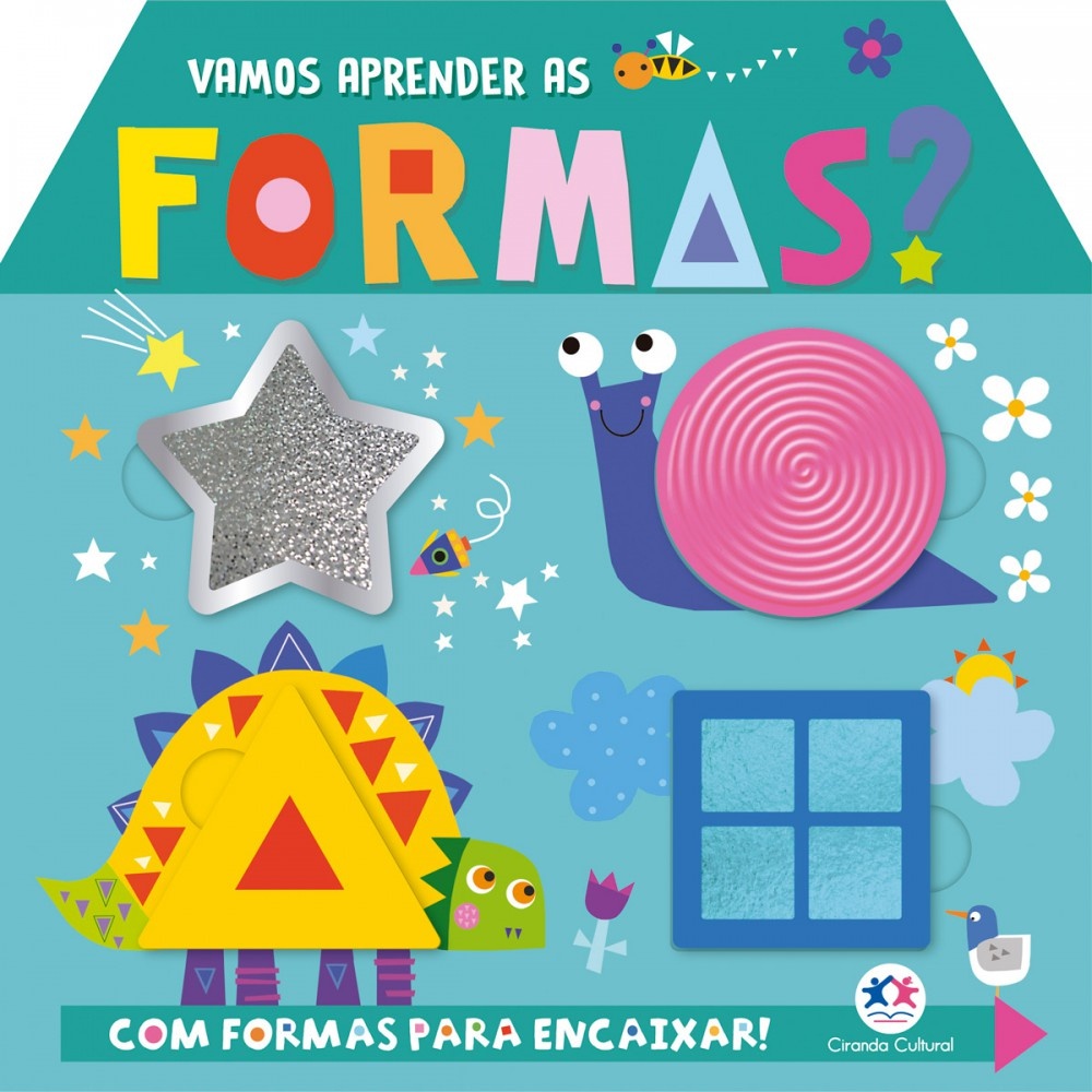 Livro Cartonado Vamos aprender as formas? em Oferta na Shopee