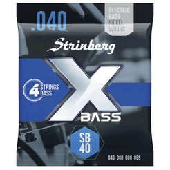 Kit 2 Encordoamento Strinberg Para Contra Baixo SB40 - 4 Cordas