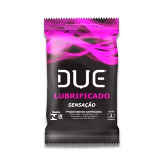 Preservativo Due Sensação Lubrificado Prazer Intenso