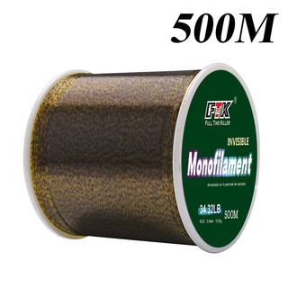 FTK 100m/300m/500m Linha De Pesca Em Nylon Isca Com Fio Monofilamento Manchado Cor Dourada