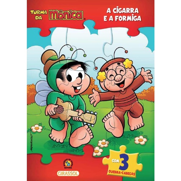 Livro - Turma Da Monica Livro Quebra-Cabeca - A Cigarra E A Formig