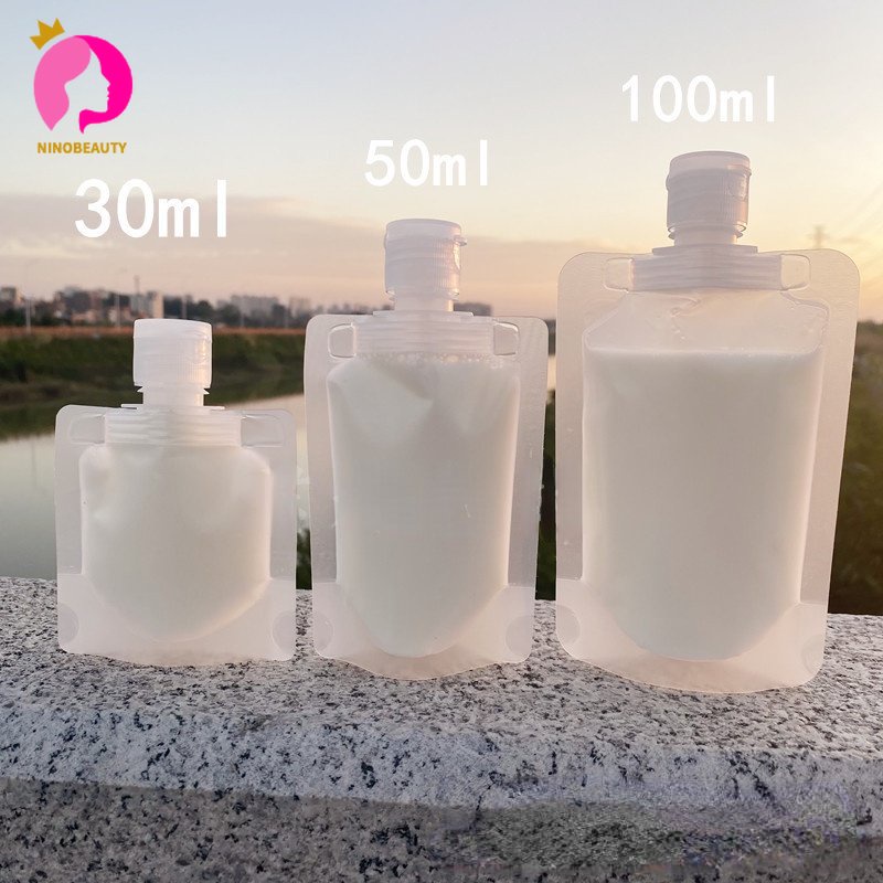 30ML/50ML/100ML Saco De Viagem Loção Cosmética Gel De Banho Shampoo Portátil organizadores sacola bag bolsa para viagem bolsa para viagem suporte shampoo transparente