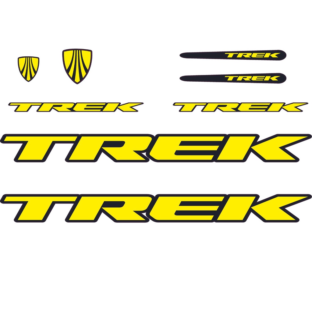 Adesivo decorativo quadro Bicicleta Trek Mountain Amarelo
