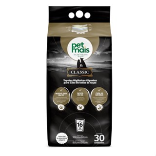Tapete Higiênico Pet Mais Classic 90X60 Com 30 Unidades