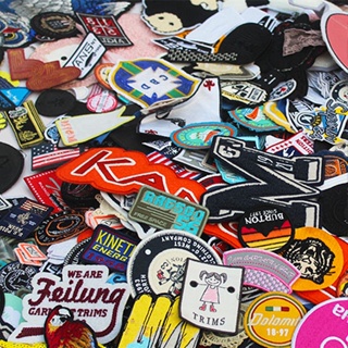 Random 100pcs/bag Mix Iron On Patches E De Costura Tecido Bordados Para Vestuário Adesivos De Bricolagem Appliques em Oferta na Shopee