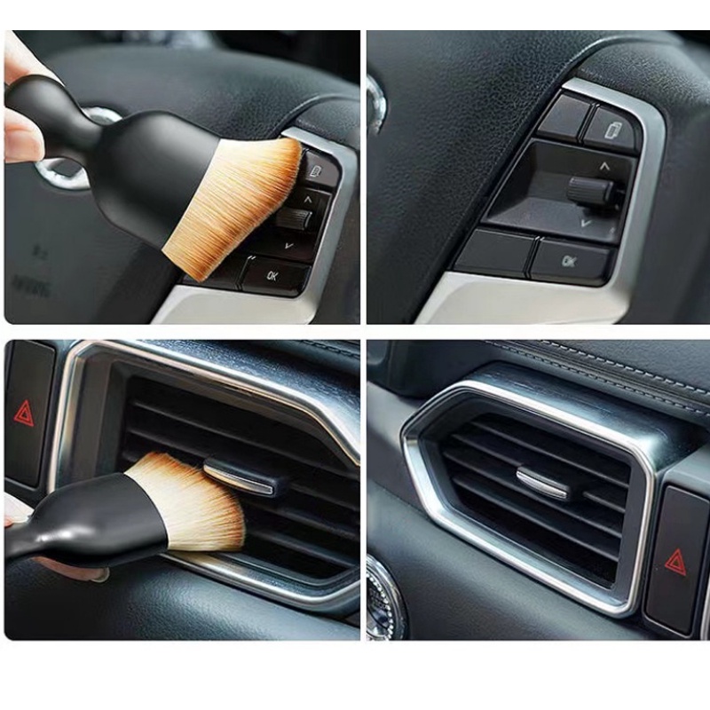 Limpeza Do Carro Escova Macia Interior Detalhando Ferramenta Remoção De Poeira Saída De Ar Painel Lacuna