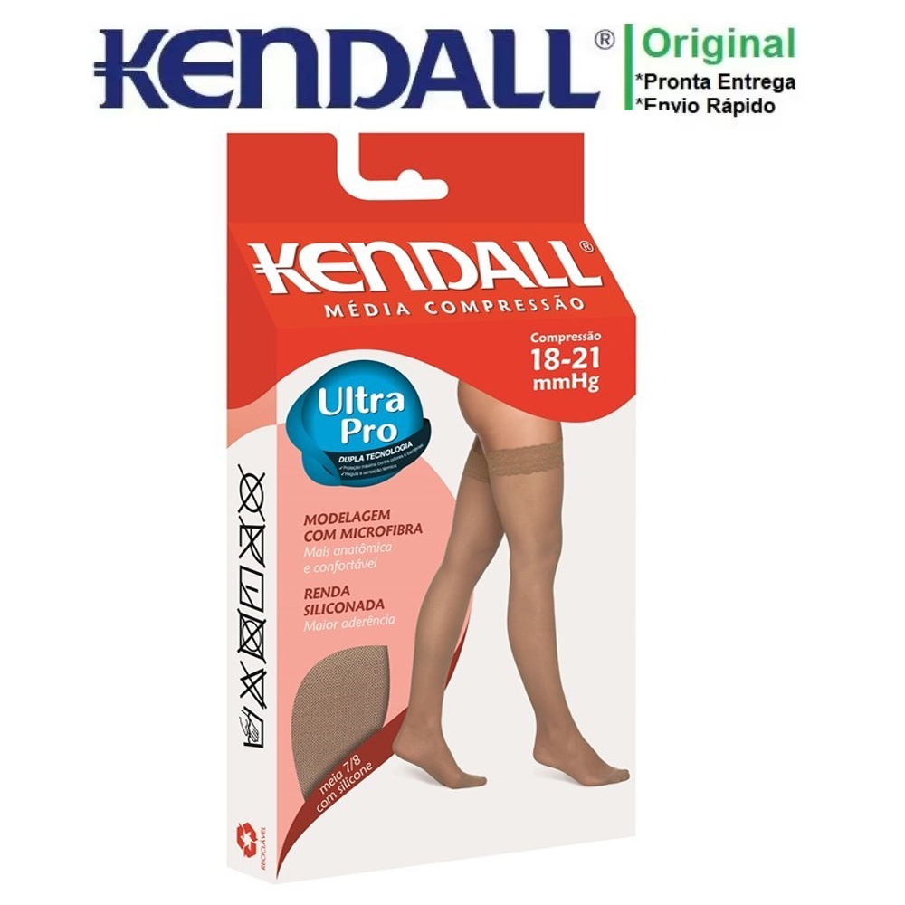 Meia de compressão Kendall Feminino 7/8 C/ Ponteira - 1612 em Oferta na Shopee