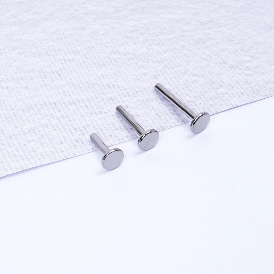 10 peças G23 Titânio Labret Labial 16G 18G 14G 4mm-14mm Piercing Corpo Jóias Acessórios Atacado — imagem 2 de 2
