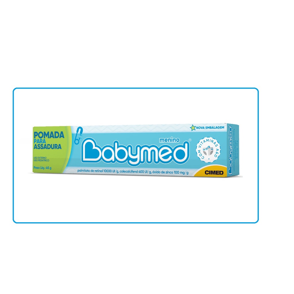 Pomada Preventiva De Assaduras Babymed Menino 45g - Cimed