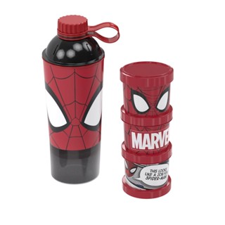 Kit Presente Shakeira e Potes 3 em 1 Homem Aranha Plasútil