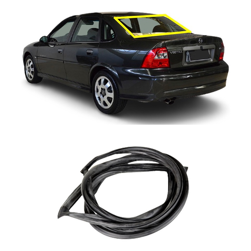 Borracha Vigia Vidro Traseiro Chevrolet Vectra 1996 A 2004 em Oferta na Shopee