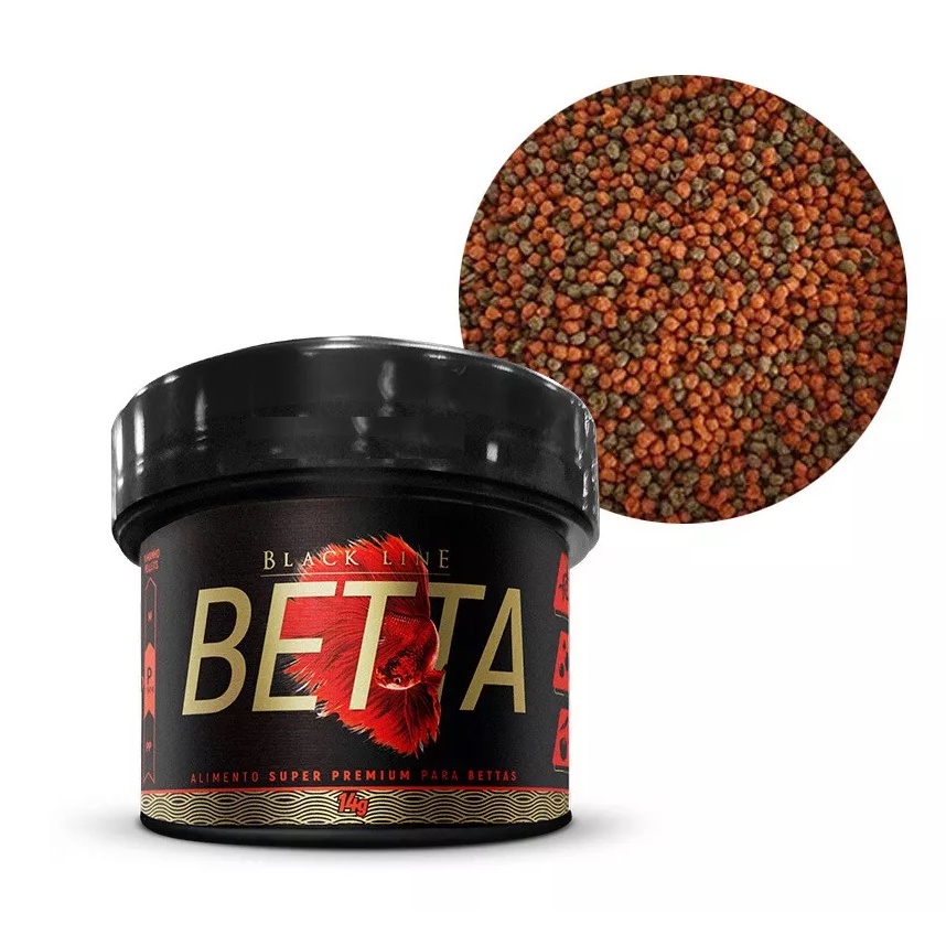 Ração Para Peixe Guppy Colisa Poytara Betta Black Line 14g