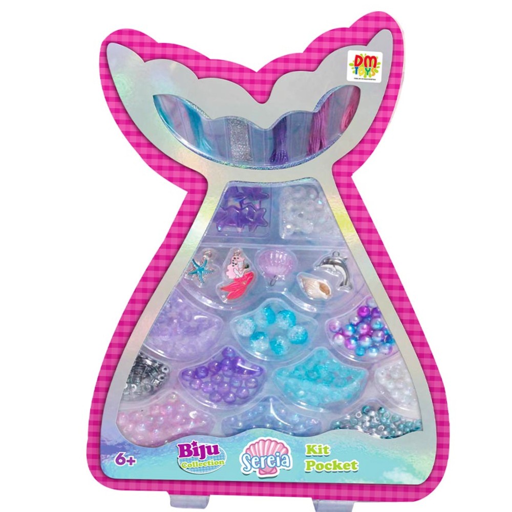 Sereia Kit  Pocket Miçanga Biju Candy Pocket Plus Fazer Pulseiras